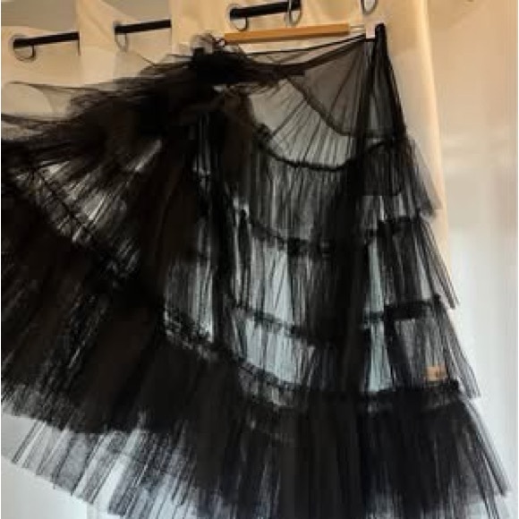 Simone Rocha Black Tulle Skirt - Picture 3 of 9
